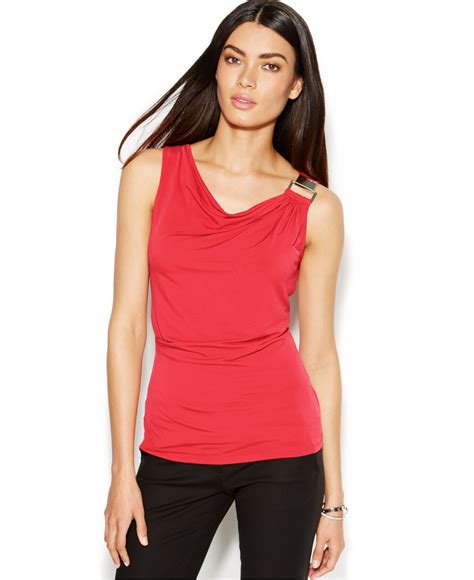 michael kors dressy tops|Michael Kors sleeveless tops.